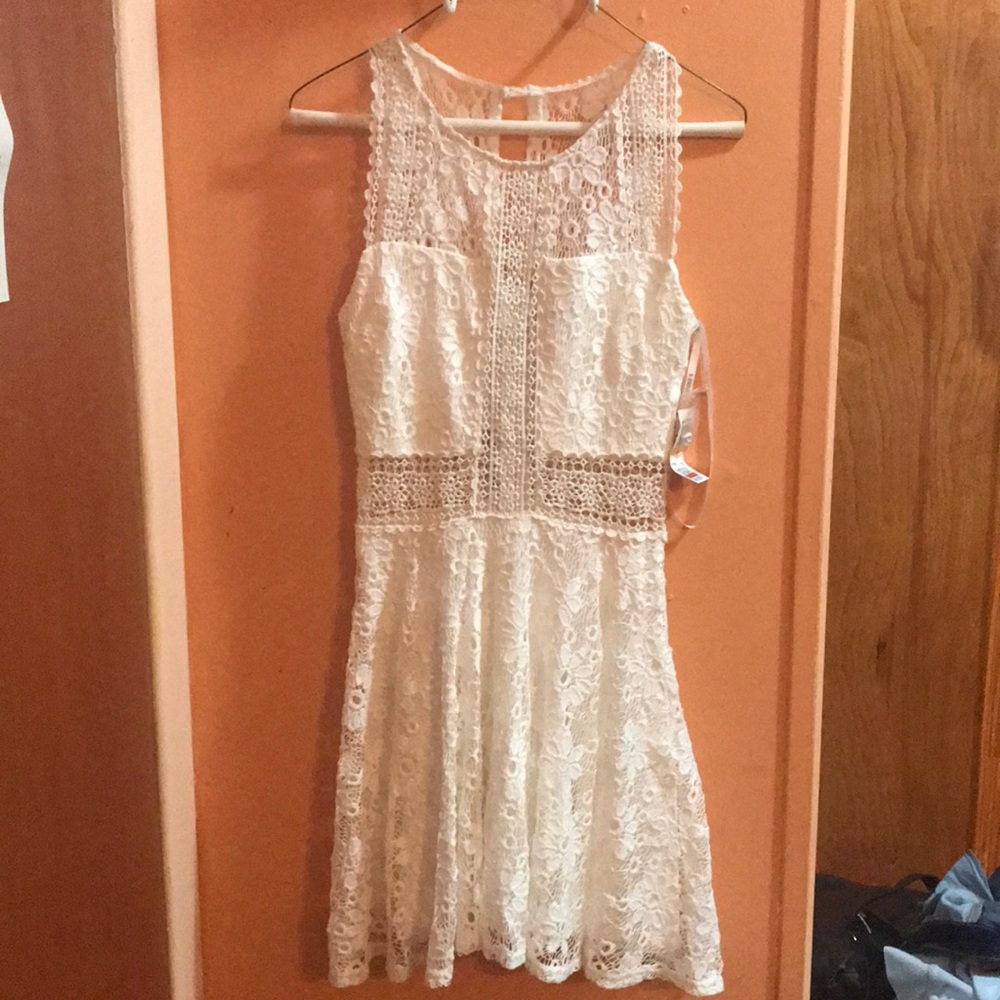 Brand New White fit & flare dress